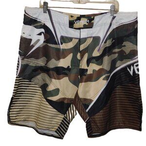 Venum Camo Hero 3-Way Vault MMA Fight Shorts Size 4X Unlined Board Fighting
